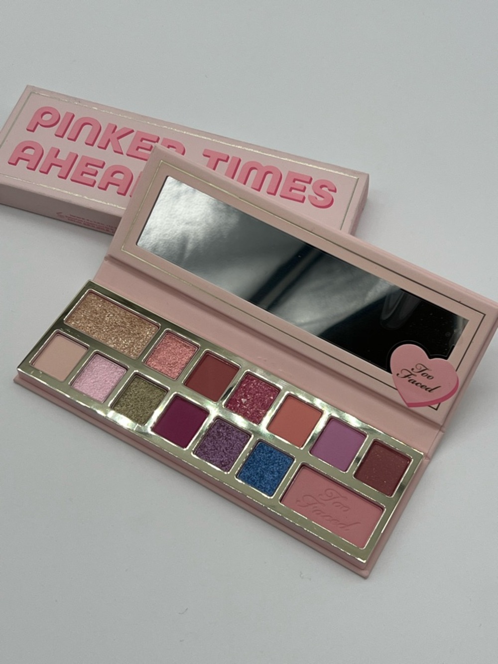 Too Faced Pinker Times Eyeshadow Palette - Pink, Gold, Purple, Blue